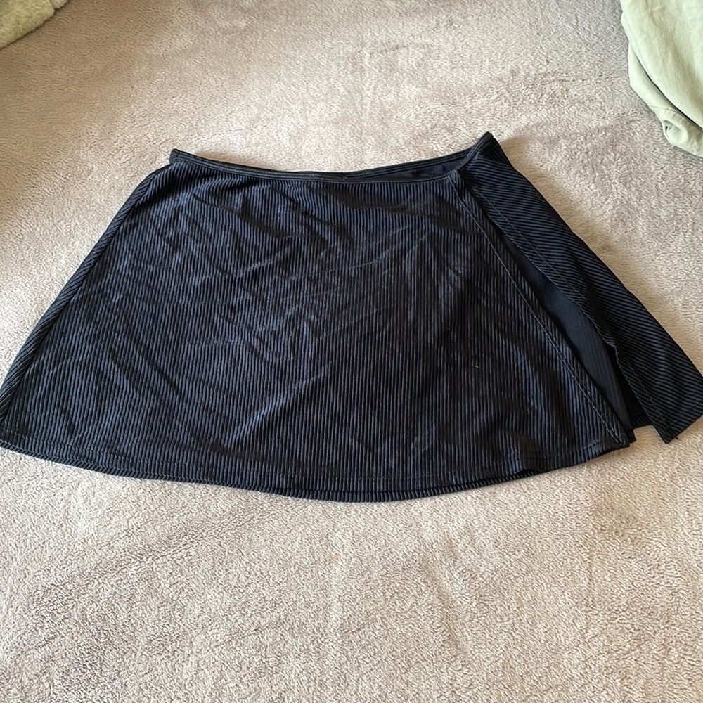 Black mini skirt
